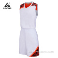 Uniformes de baloncesto simples Jerseys de baloncesto en blanco al por mayor